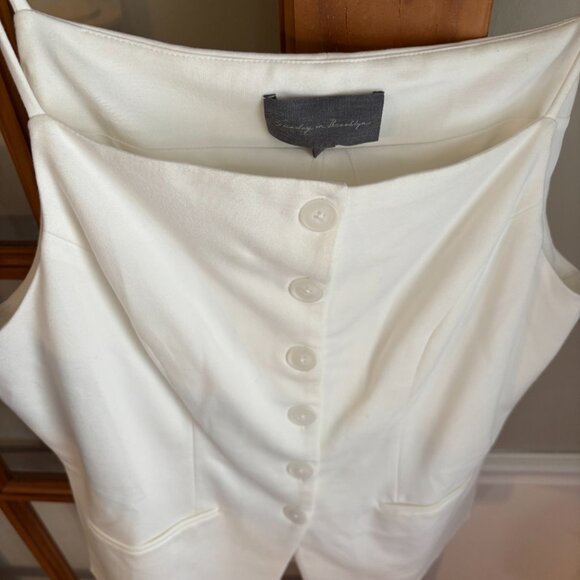 Anthropologie White Button-Down Top - Picture 3 of 14
